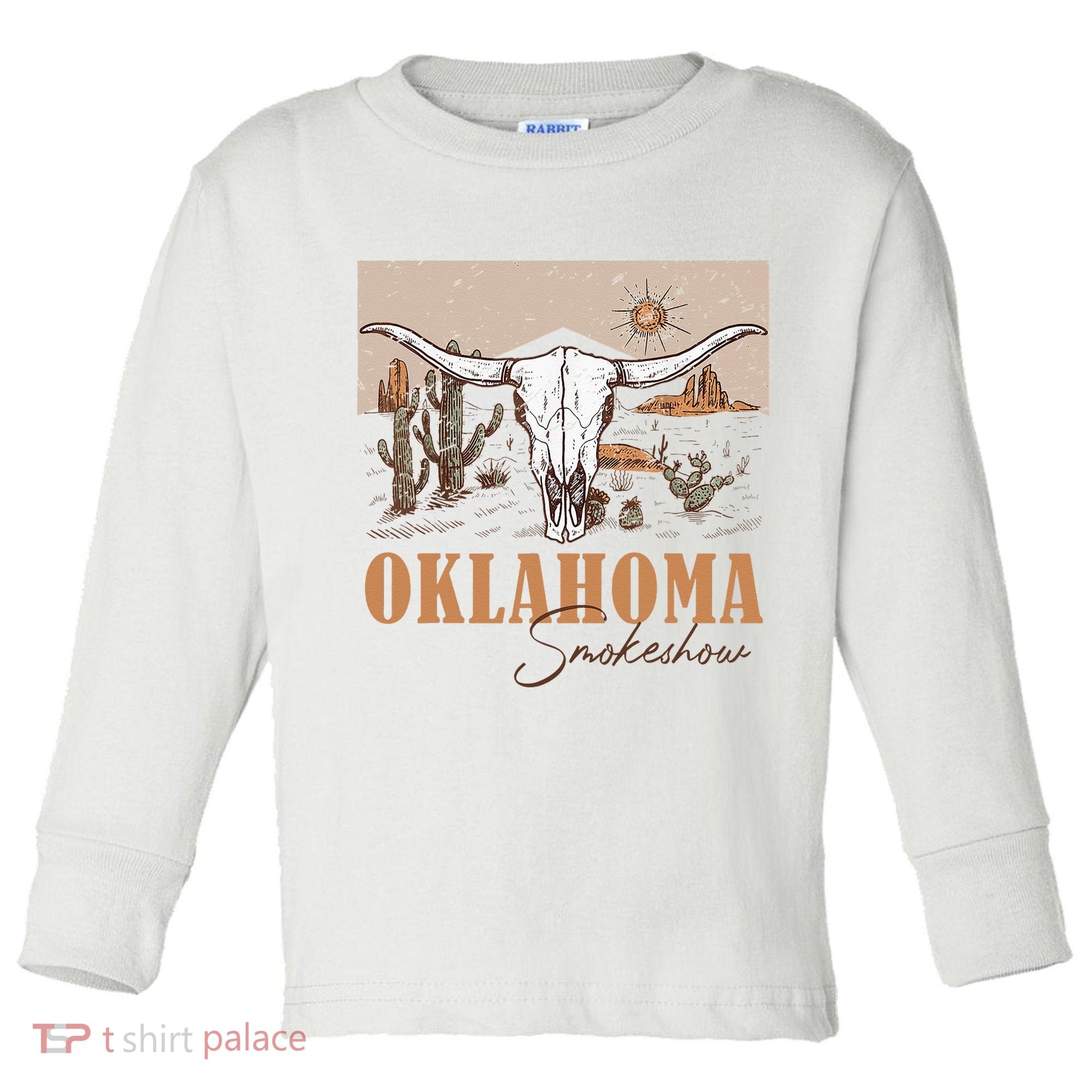 Oklahoma Smoke Show Oklahoma Smokeshow Western Country Toddler Long Sleeve Shirt