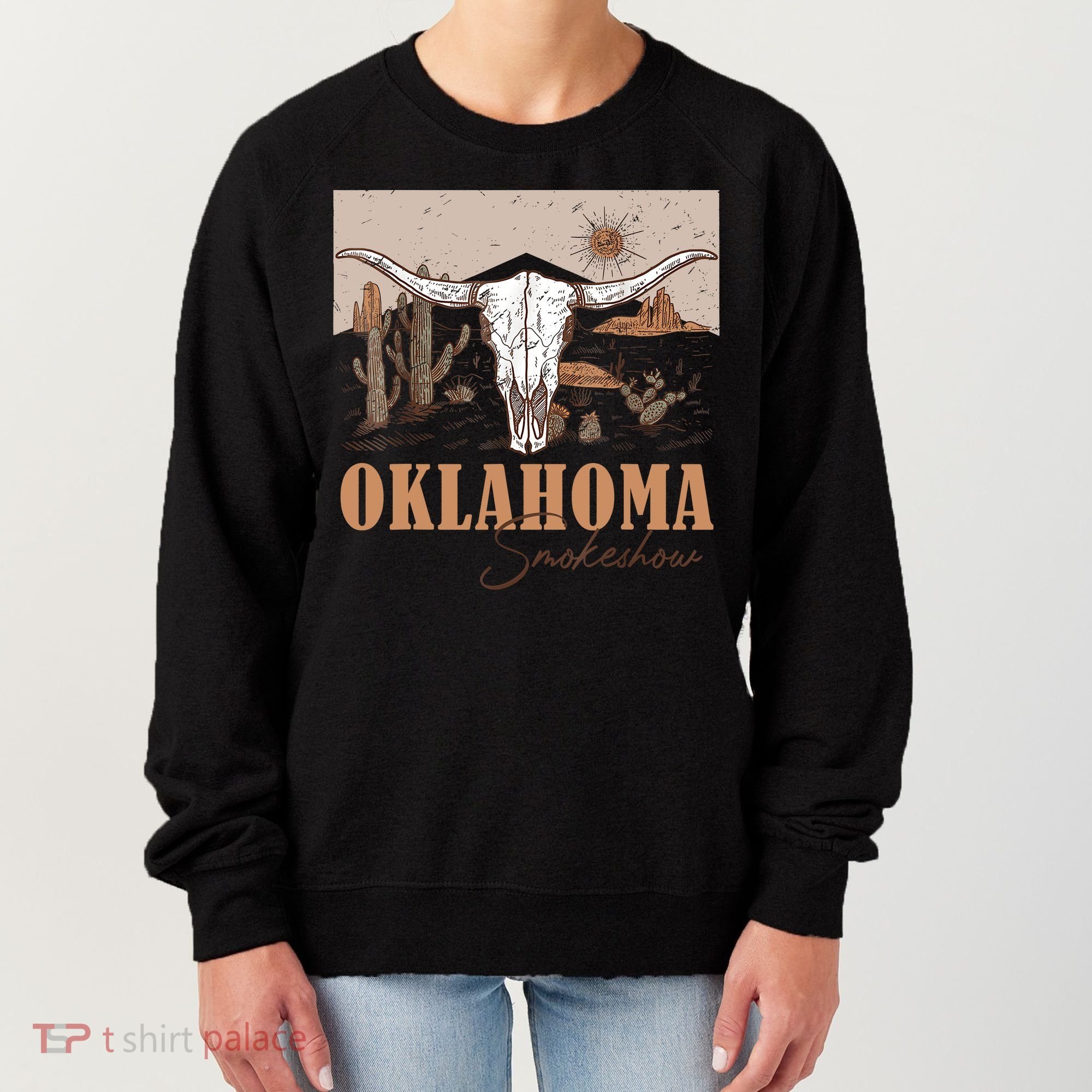 Oklahoma Smoke Show Oklahoma Smokeshow Western Country Women's Sweatshirt