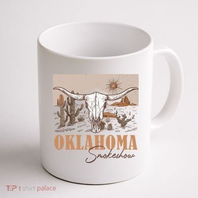 Oklahoma Smoke Show Oklahoma Smokeshow Western Country Coffee Mug back