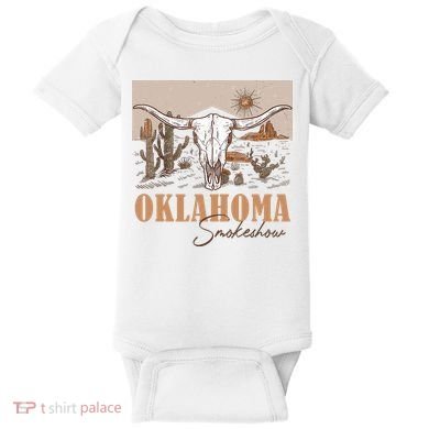 Oklahoma Smoke Show Oklahoma Smokeshow Western Country Baby Bodysuit