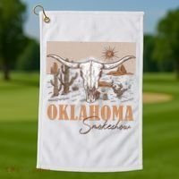 Oklahoma Smoke Show Oklahoma Smokeshow Western Country Golf Towel thumb 1