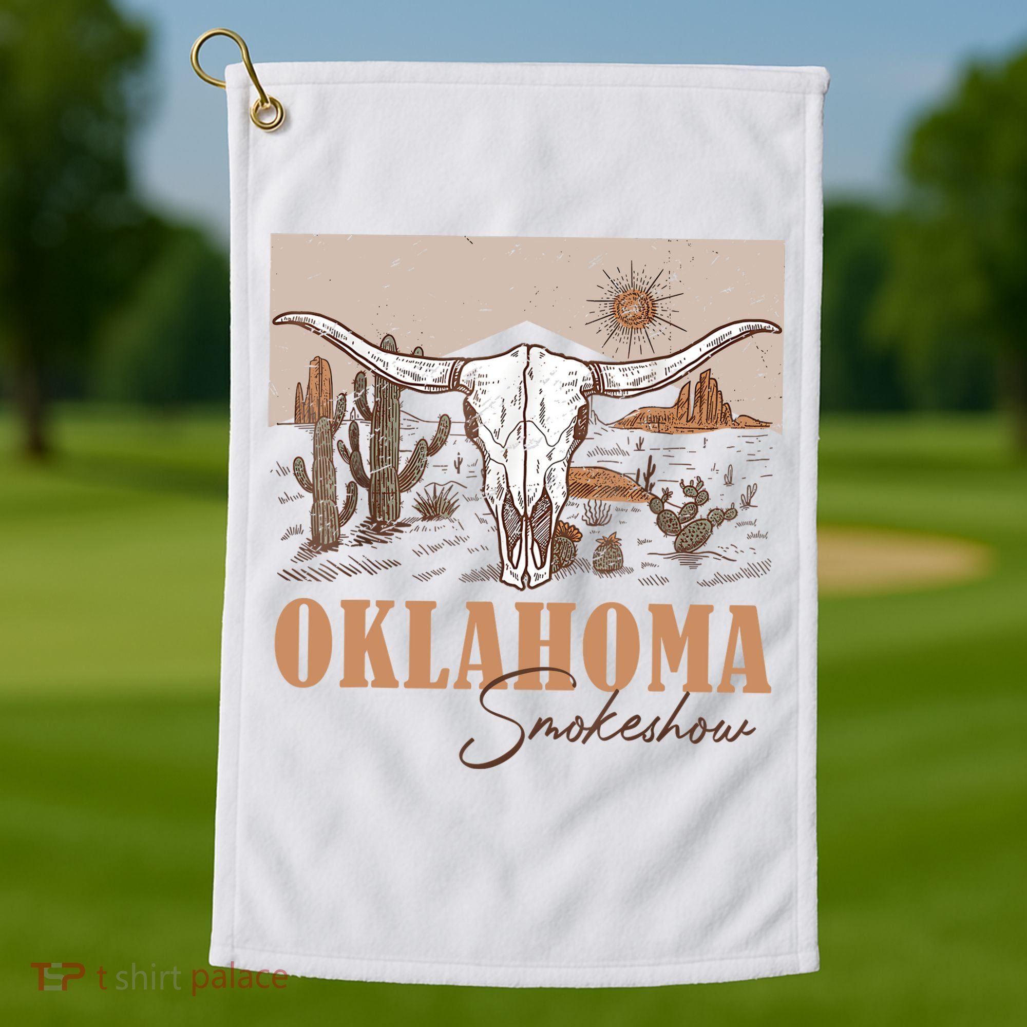 Oklahoma Smoke Show Oklahoma Smokeshow Western Country Golf Towel