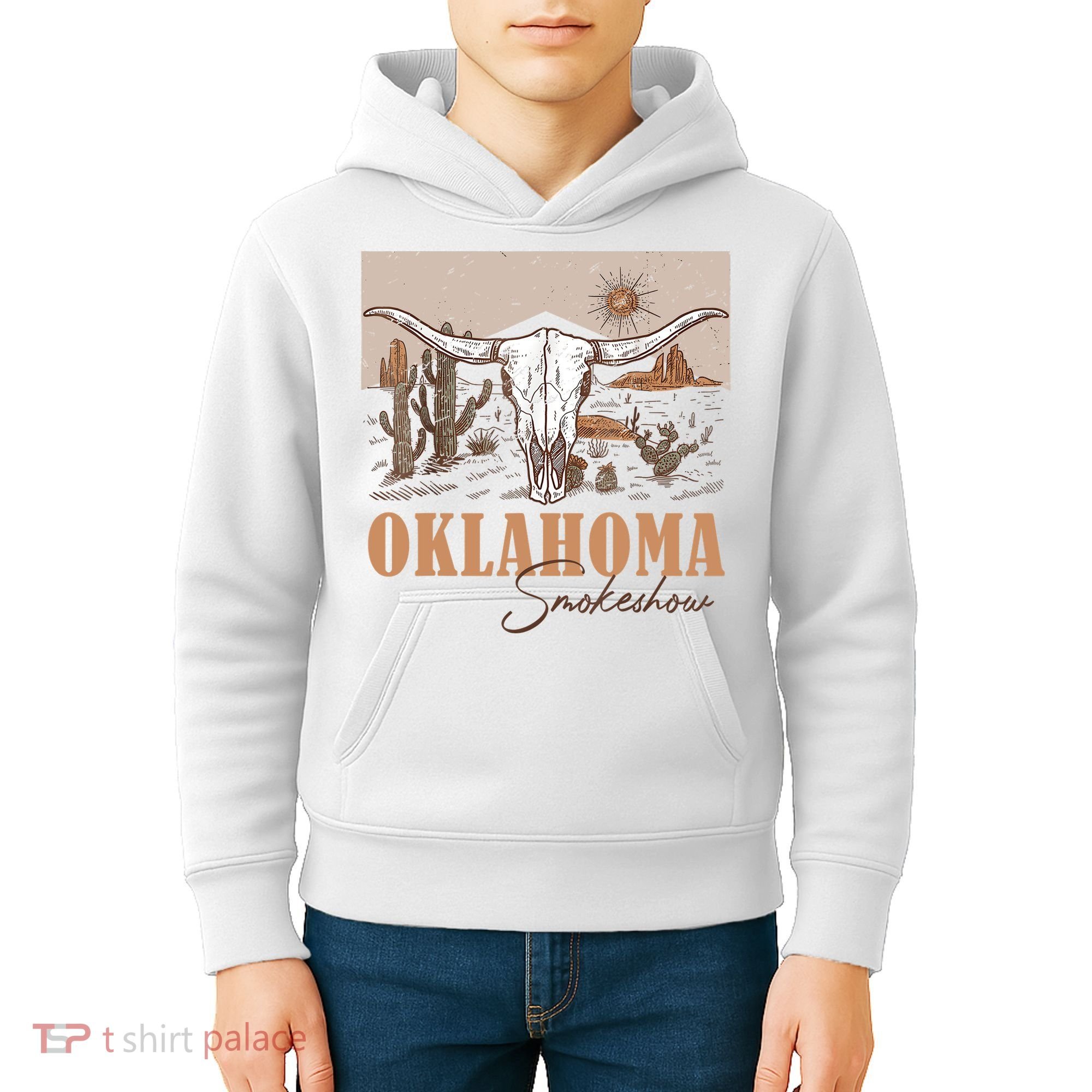 Oklahoma Smoke Show Oklahoma Smokeshow Western Country Kids Hoodie