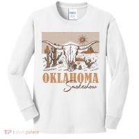 Oklahoma Smoke Show Oklahoma Smokeshow Western Country Kids Long Sleeve Shirt thumb 0