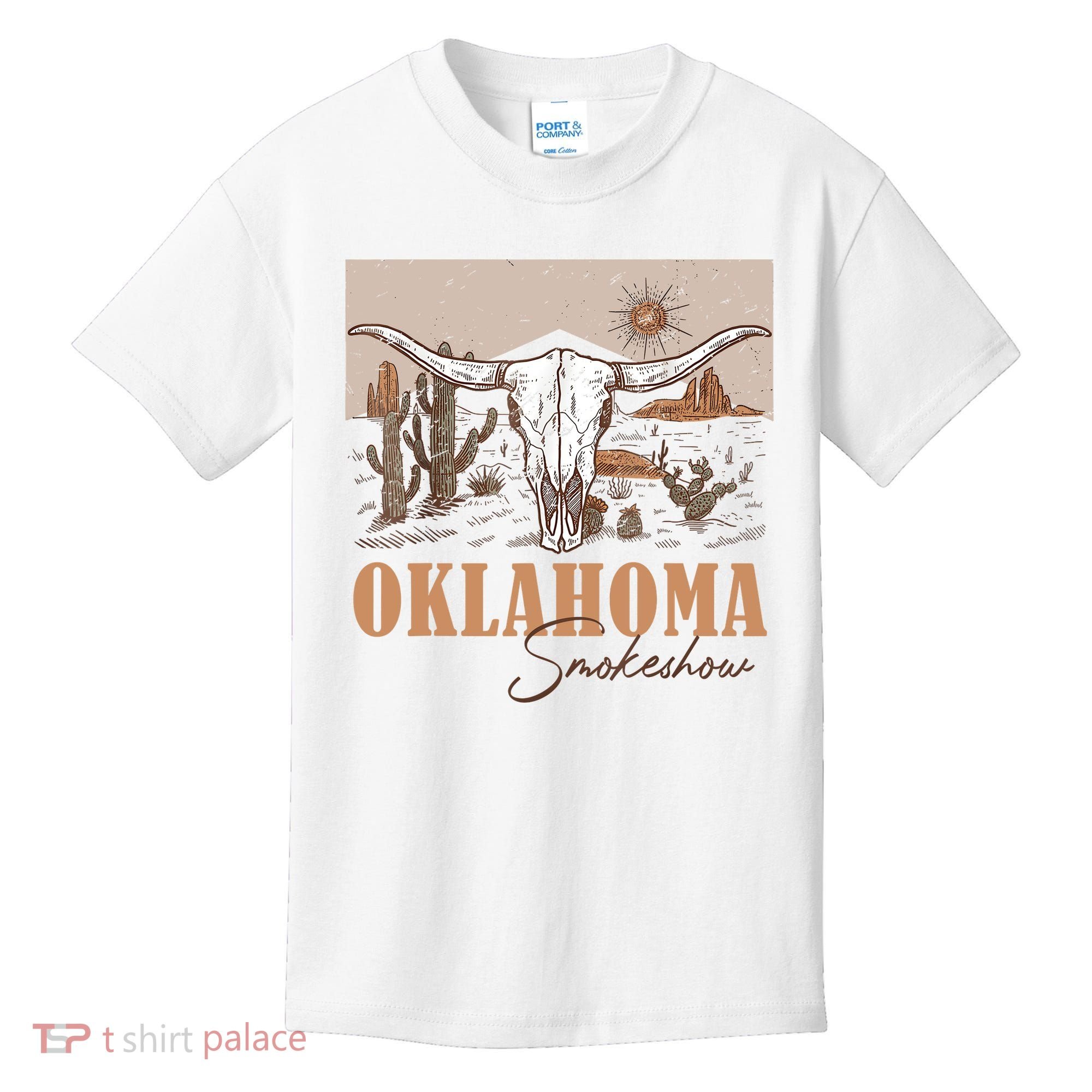 Oklahoma Smoke Show Oklahoma Smokeshow Western Country Kids T-Shirt