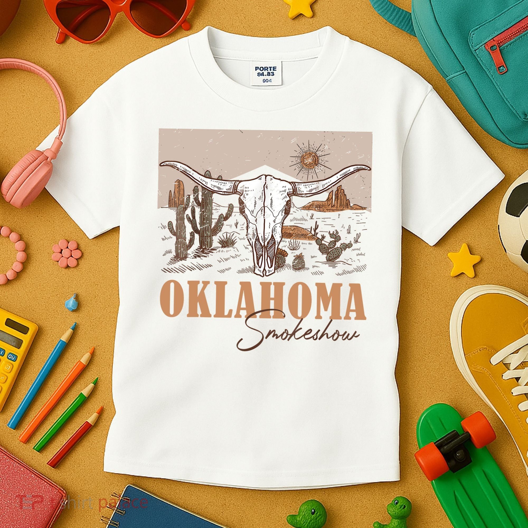 Oklahoma Smoke Show Oklahoma Smokeshow Western Country Kids T-Shirt
