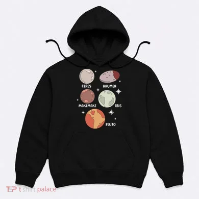 Outer Space Solar System Dwarf Planet For Kids Hoodie