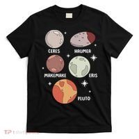 Outer Space Solar System Dwarf Planet For Kids T-Shirt thumb 0