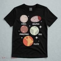 Outer Space Solar System Dwarf Planet For Kids T-Shirt thumb 5