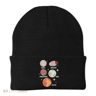 Outer Space Solar System Dwarf Planet For Kids Beanie
