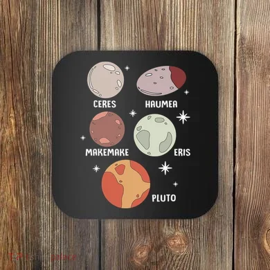 Outer Space Solar System Dwarf Planet For Kids Coaster