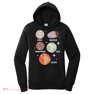 Outer Space Solar System Dwarf Planet For Kids Women's Hoodie