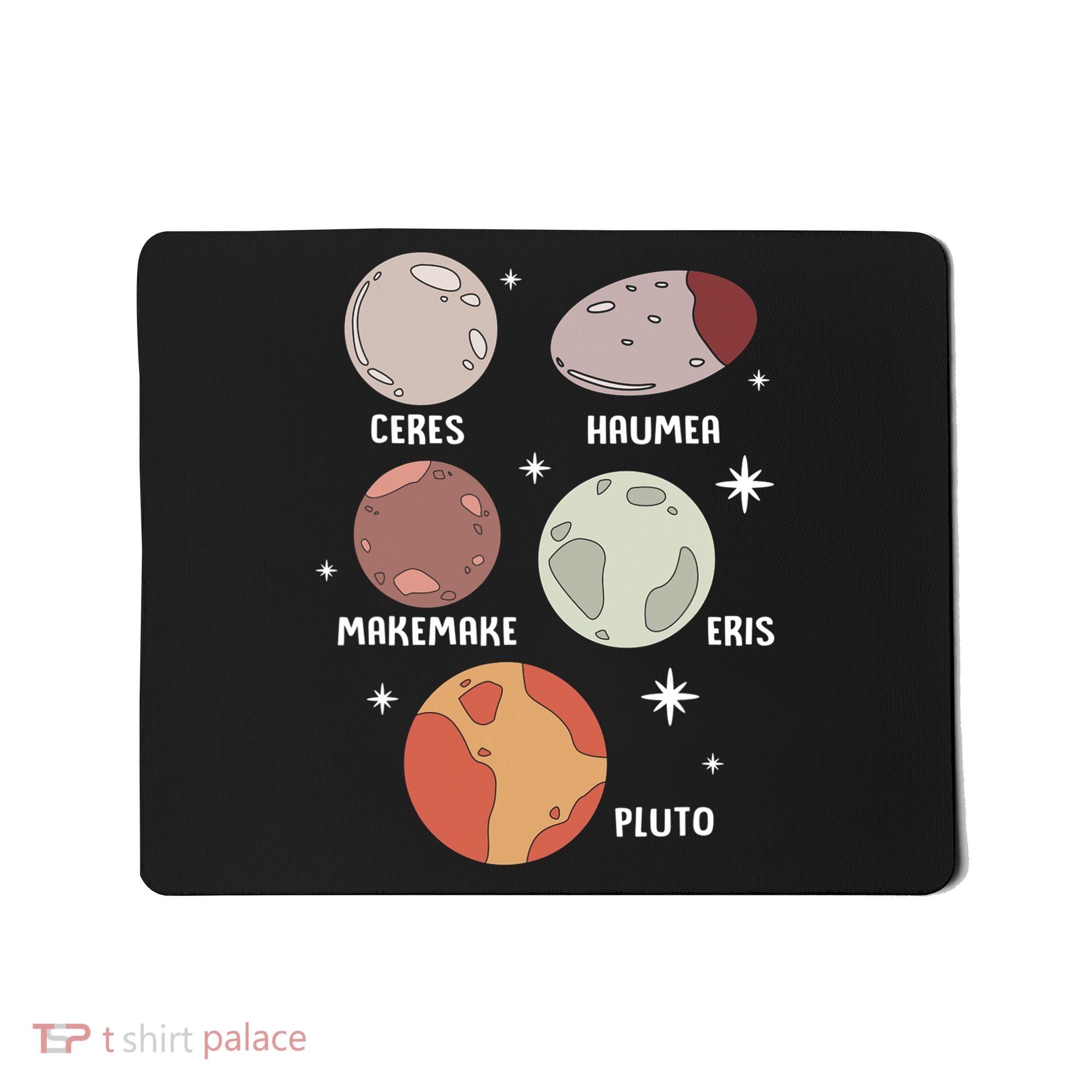 Outer Space Solar System Dwarf Planet For Kids Mousepad