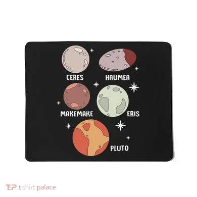 Outer Space Solar System Dwarf Planet For Kids Mousepad