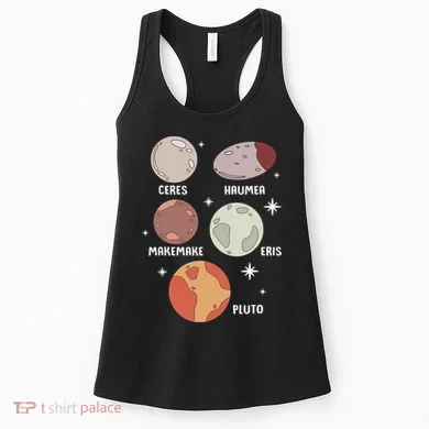Outer Space Solar System Dwarf Planet For Kids Women's Tank Top