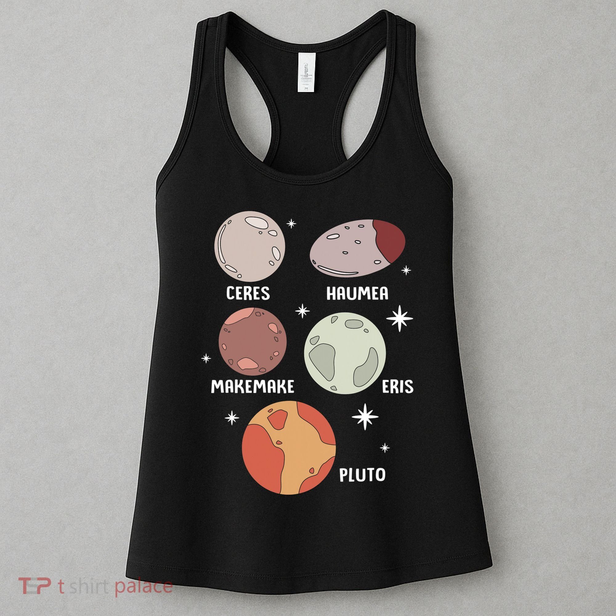 Outer Space Solar System Dwarf Planet For Kids Women's Tank Top