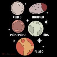 Outer Space Solar System Dwarf Planet For Kids Women's Tank Top thumb 5
