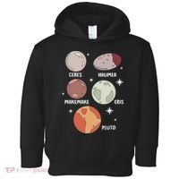 Outer Space Solar System Dwarf Planet For Kids Toddler Hoodie thumb 0