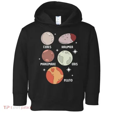 Outer Space Solar System Dwarf Planet For Kids Toddler Hoodie