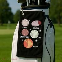 Outer Space Solar System Dwarf Planet For Kids Golf Towel thumb 2