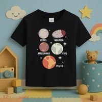Outer Space Solar System Dwarf Planet For Kids Toddler T-Shirt thumb 3