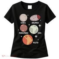 Outer Space Solar System Dwarf Planet For Kids Women's T-Shirt thumb 0