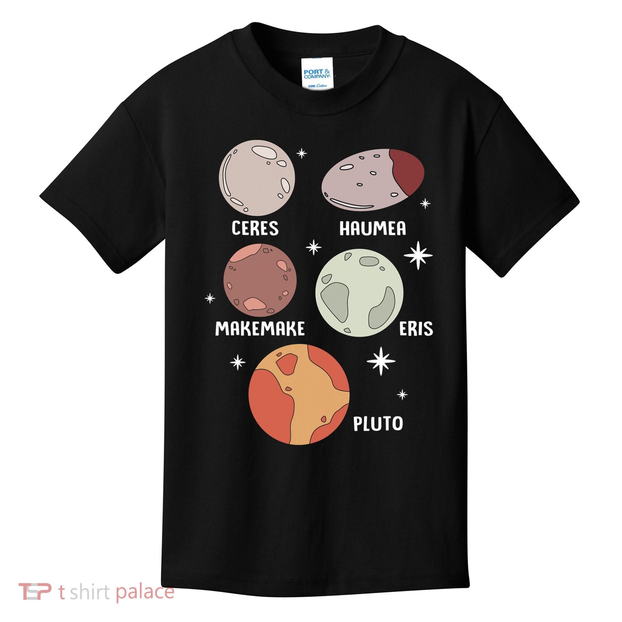 Outer Space Solar System Dwarf Planet For Kids Kids T-Shirt