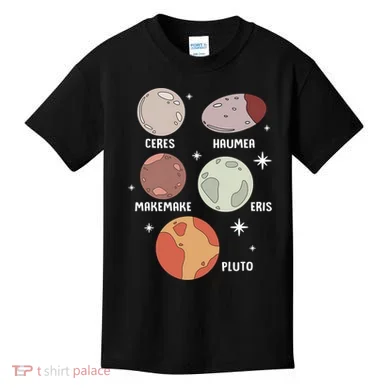 Outer Space Solar System Dwarf Planet For Kids Kids T-Shirt
