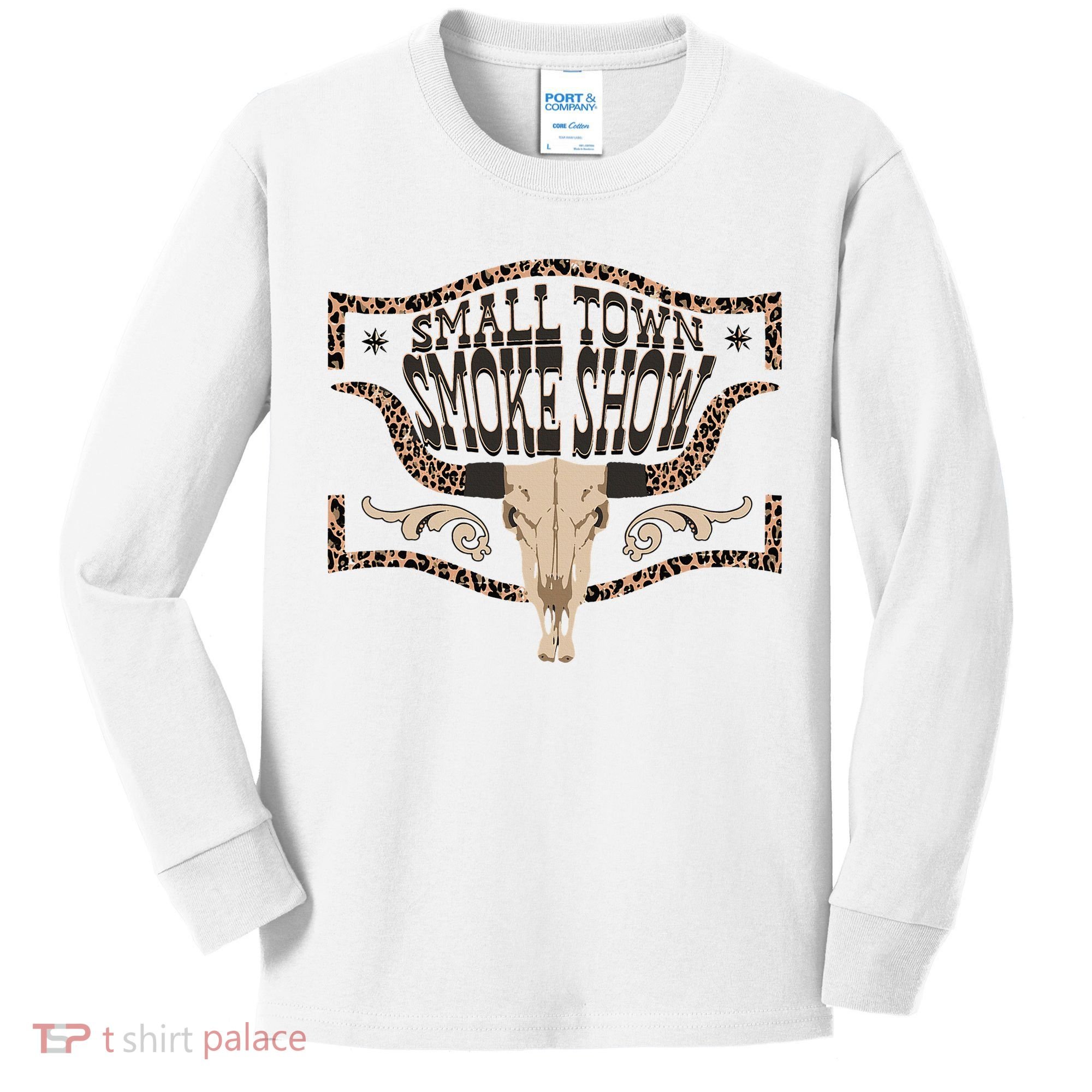 Oklahoma Smokeshow Small Town Smoke Show Kids Long Sleeve Shirt