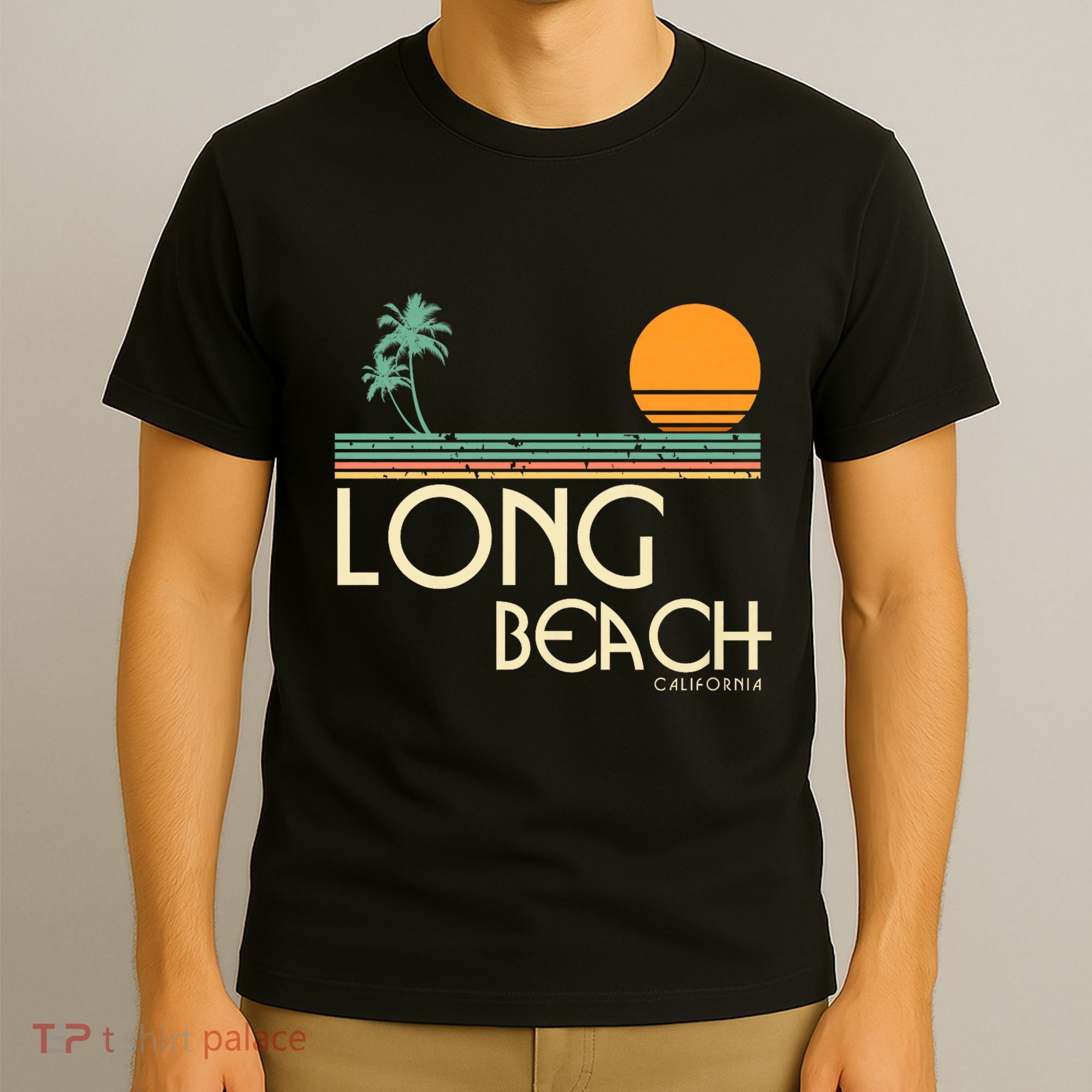 Oc Surf Style Vintage Long Beach California T-Shirt