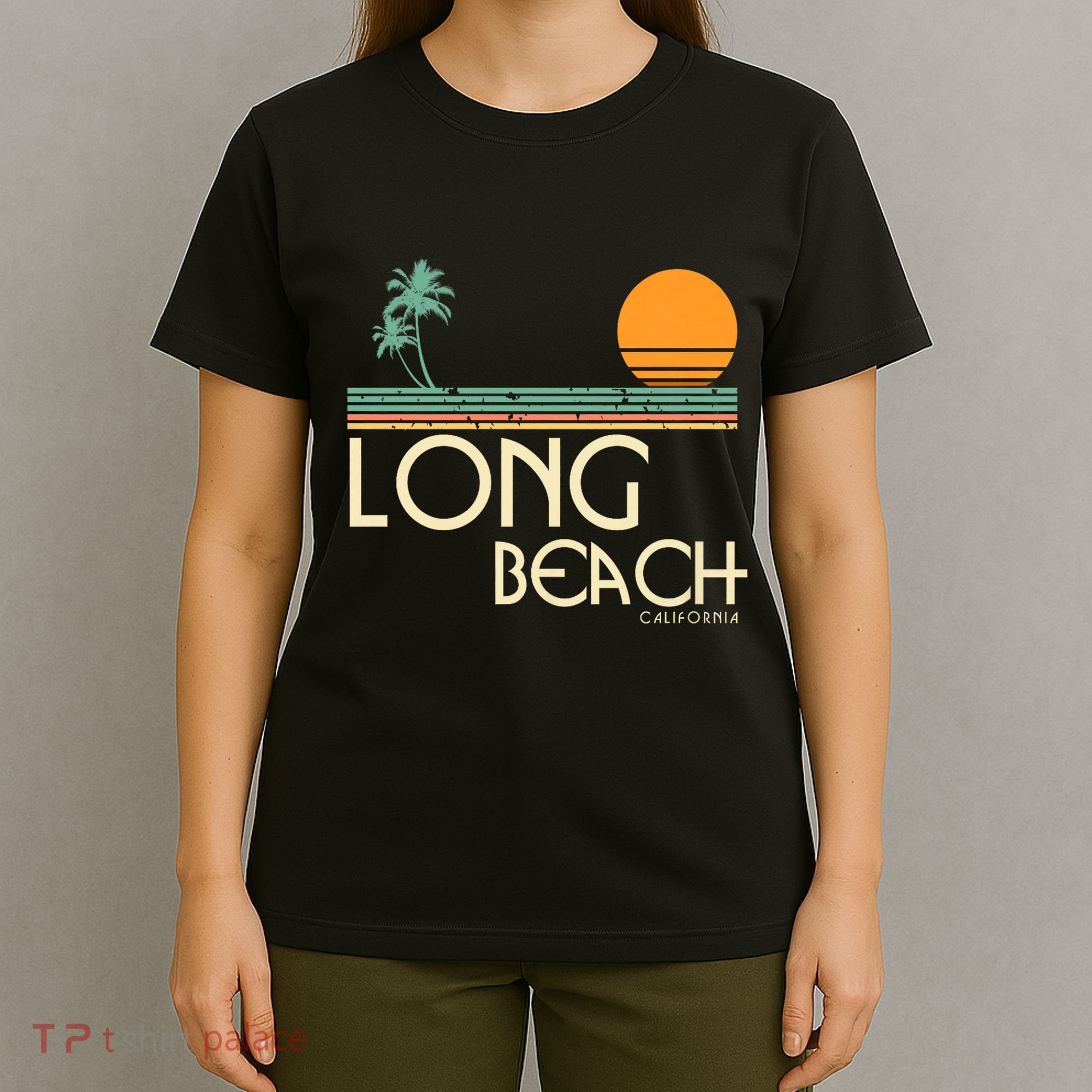Oc Surf Style Vintage Long Beach California T-Shirt