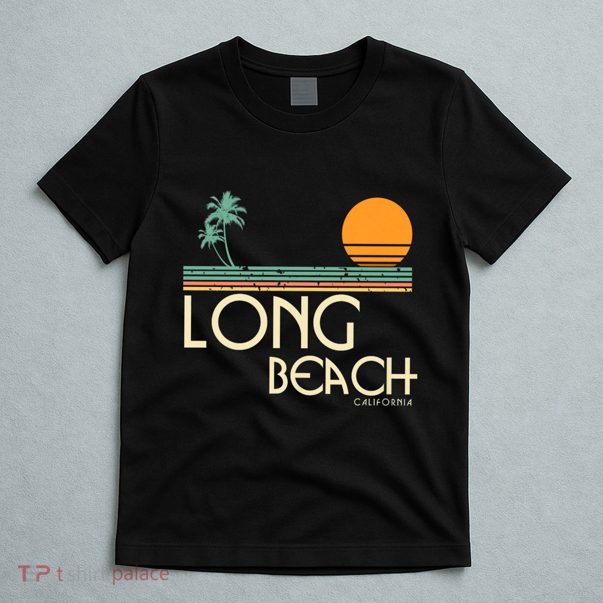 Oc Surf Style Vintage Long Beach California T-Shirt