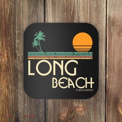 Oc Surf Style Vintage Long Beach California Coaster