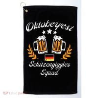 Oktoberfest Schitzengiggle Squad Bavarian Festival Golf Towel thumb 0