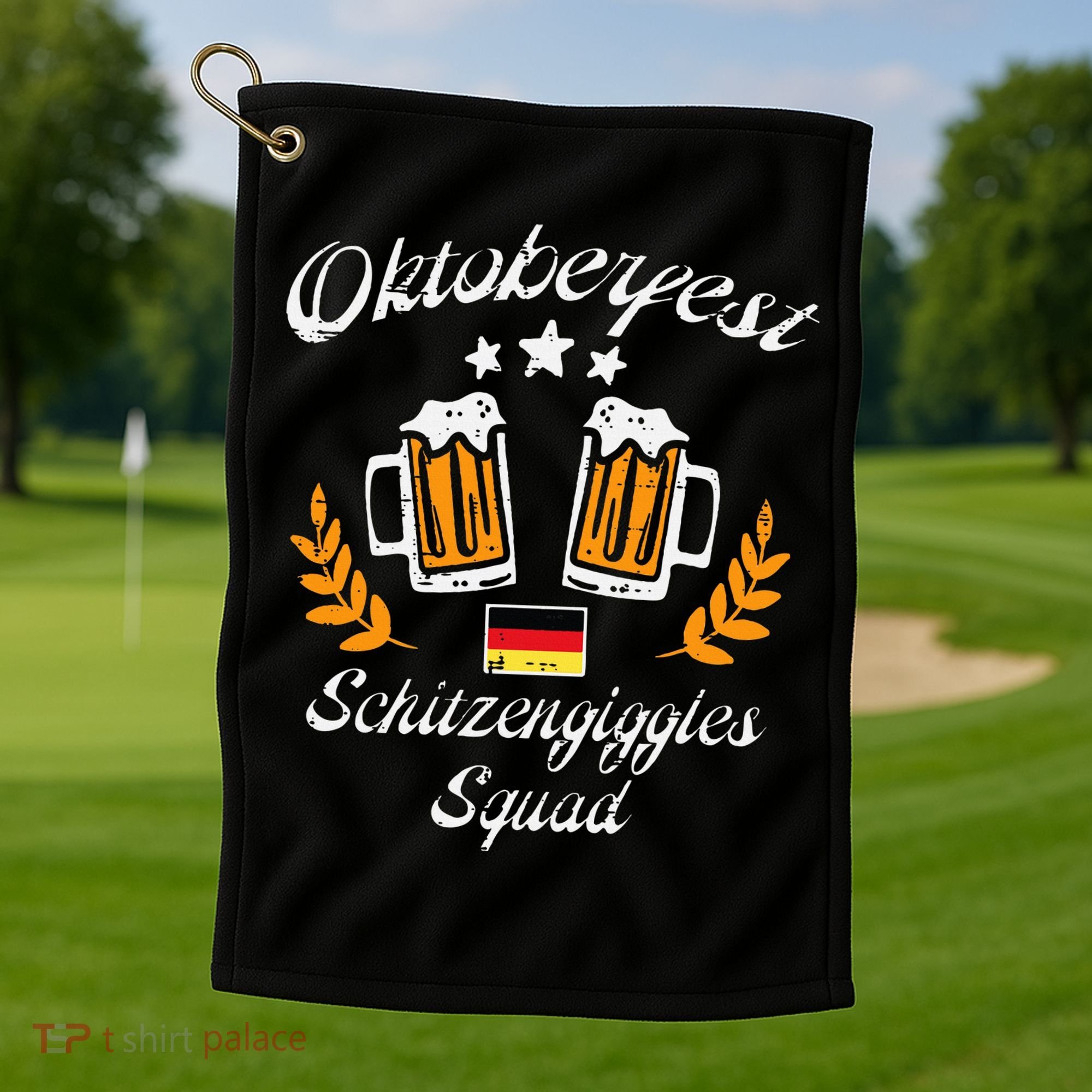 Oktoberfest Schitzengiggle Squad Bavarian Festival Golf Towel