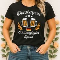 Oktoberfest Schitzengiggle Squad Bavarian Festival Women's T-Shirt thumb 2