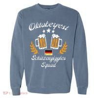 Oktoberfest Schitzengiggle Squad Bavarian Festival Garment-Dyed Sweatshirt thumb 0