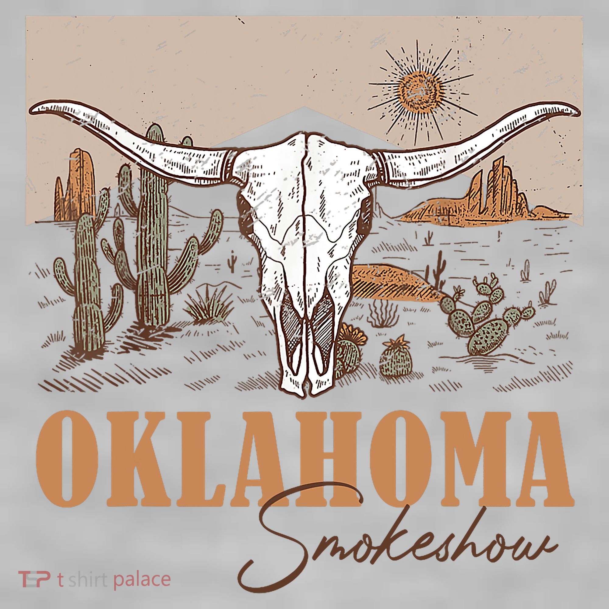 Oklahoma Smoke Show | Oklahoma Smokeshow Western Country Ladies PosiCharge Tri-Blend Wicking Tank