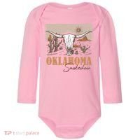 Oklahoma Smoke Show | Oklahoma Smokeshow Western Country Baby Long Sleeve Bodysuit thumb 0