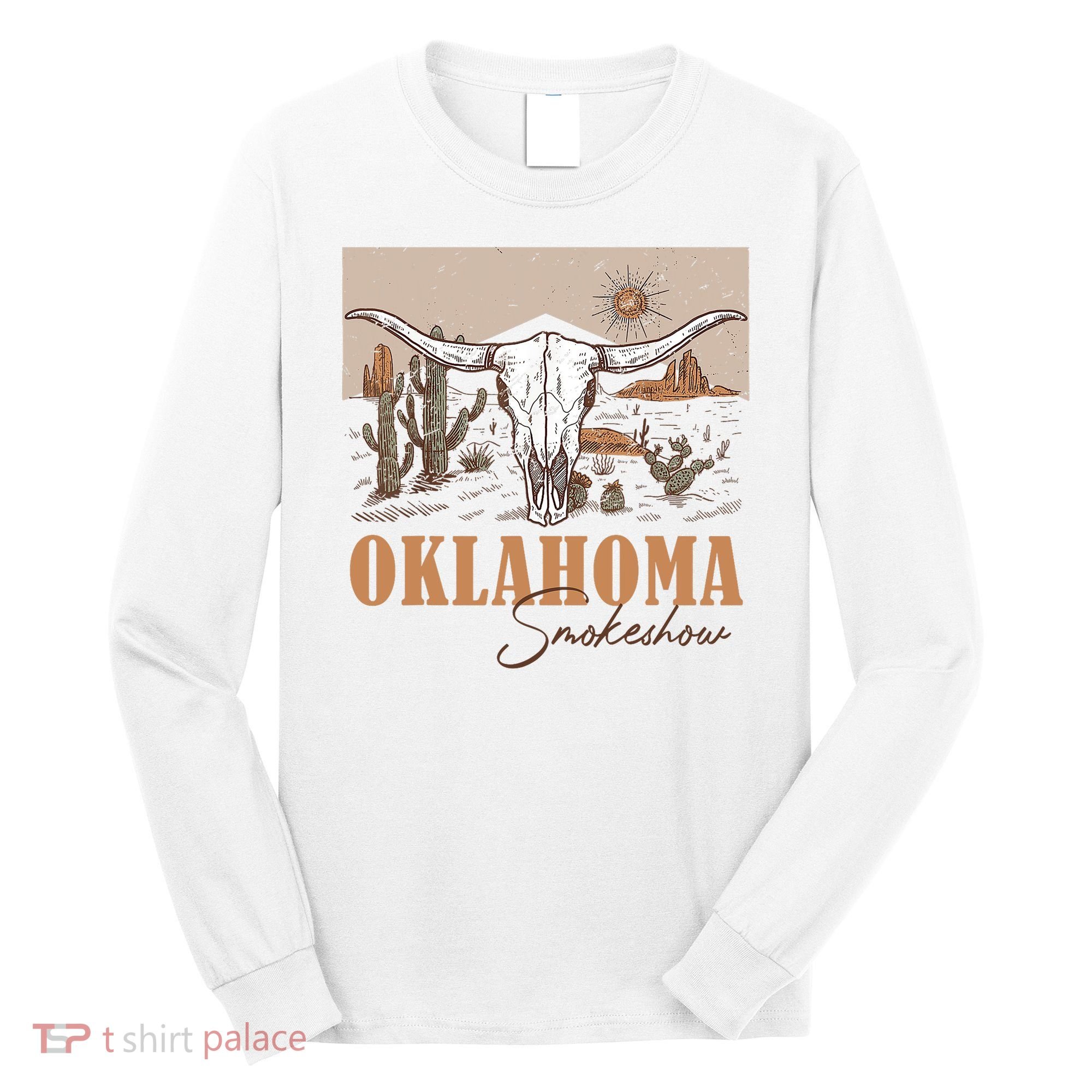 Oklahoma Smoke Show | Oklahoma Smokeshow Western Country Long Sleeve Shirt