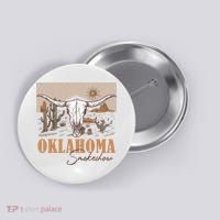 Oklahoma Smoke Show | Oklahoma Smokeshow Western Country Button thumb 0