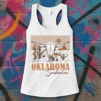Oklahoma Smoke Show | Oklahoma Smokeshow Western Country Women's Tank Top thumb 3