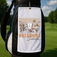 Oklahoma Smoke Show | Oklahoma Smokeshow Western Country Golf Towel thumb 2