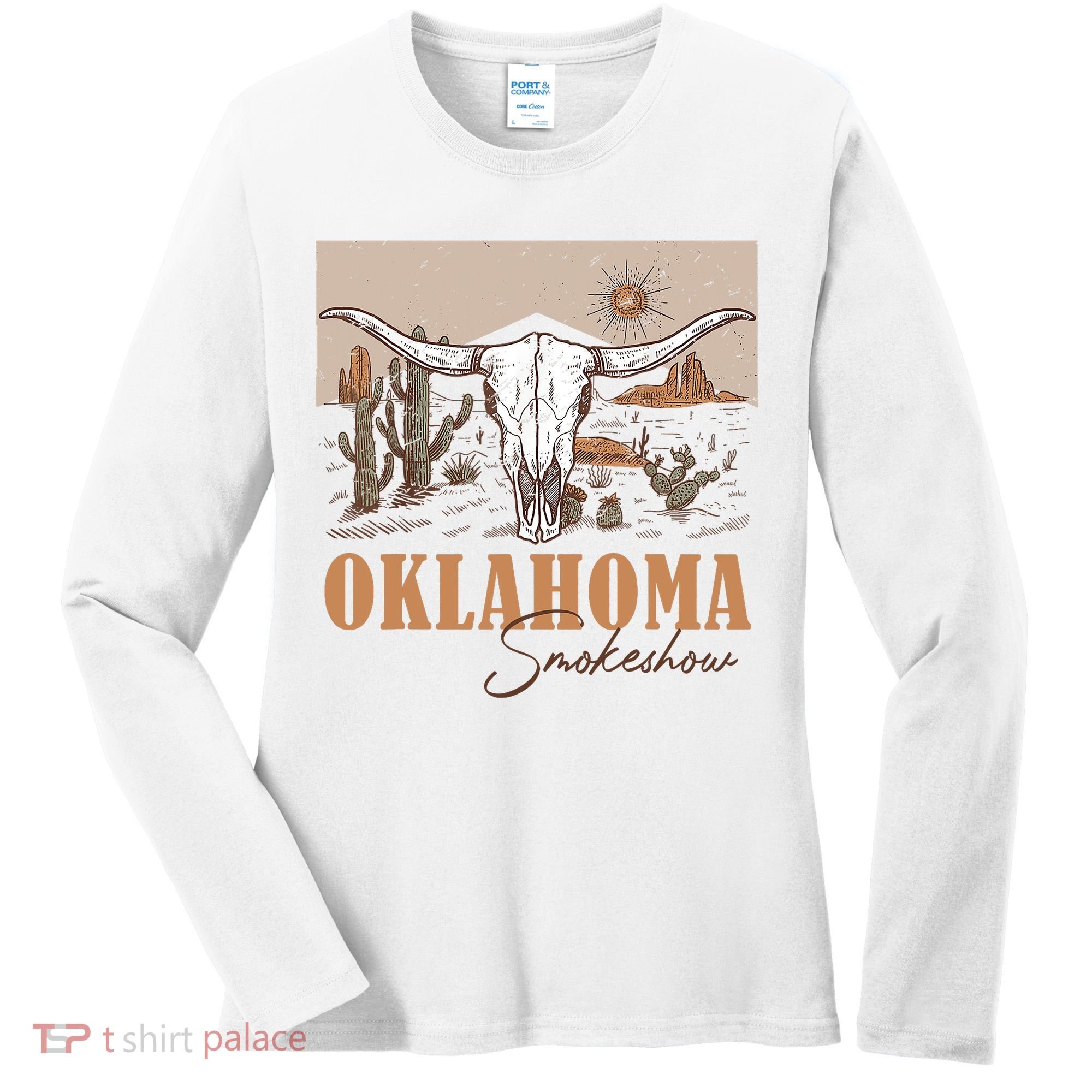 Oklahoma Smoke Show | Oklahoma Smokeshow Western Country Women's Long Sleeve Shirt