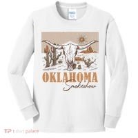 Oklahoma Smoke Show | Oklahoma Smokeshow Western Country Kids Long Sleeve Shirt thumb 0