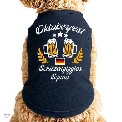 Oktoberfest Schitzengiggle Squad Bavarian Festival Doggie Tank