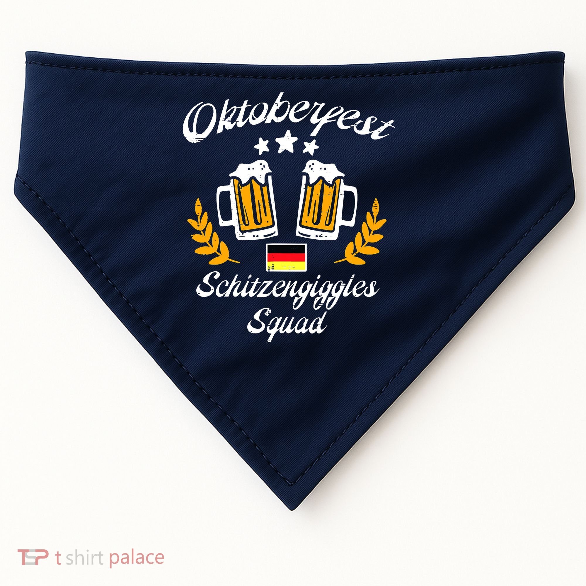 Oktoberfest Schitzengiggle Squad Bavarian Festival USA-Made Doggie Bandana