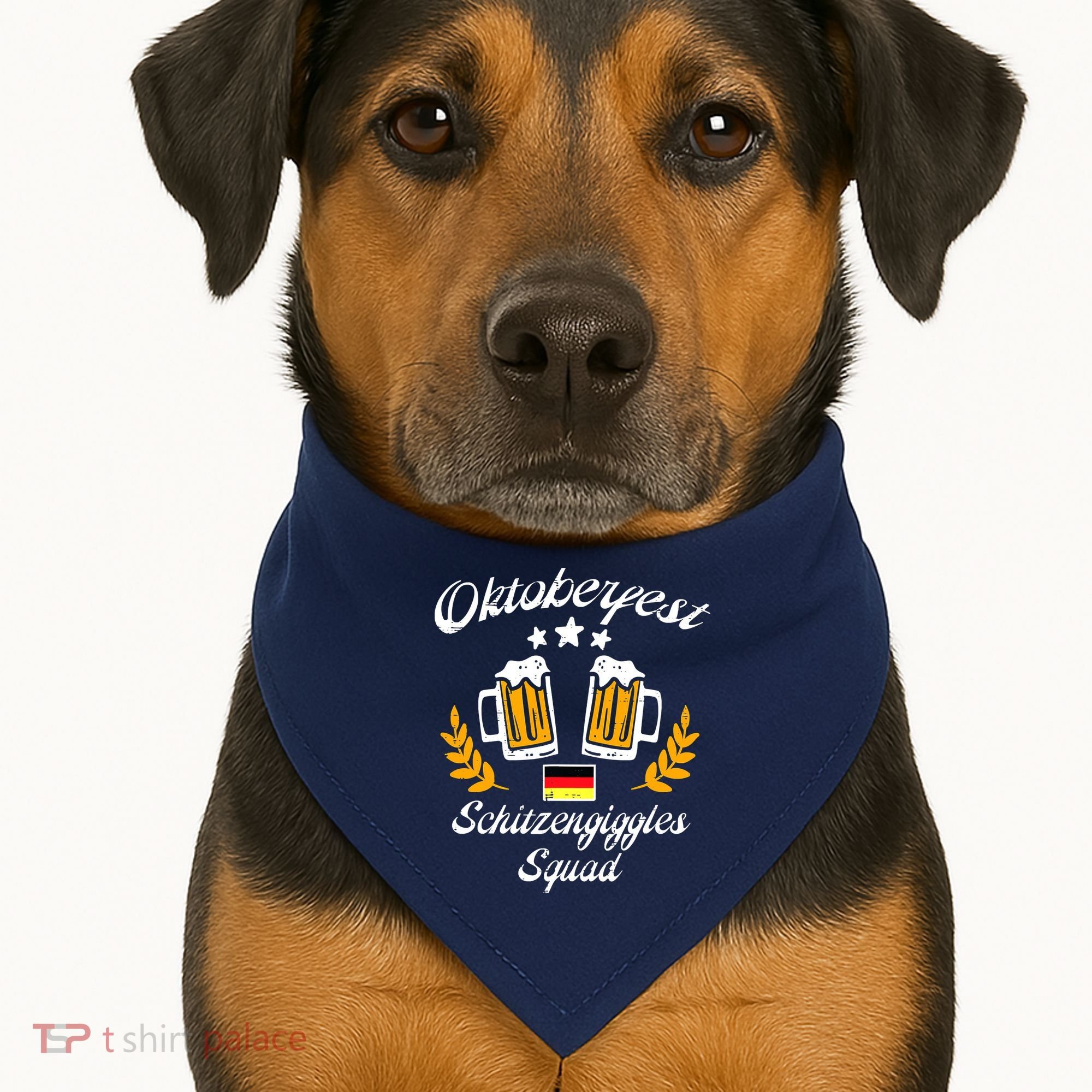 Oktoberfest Schitzengiggle Squad Bavarian Festival USA-Made Doggie Bandana