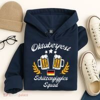 Oktoberfest Schitzengiggle Squad Bavarian Festival Hoodie thumb 4