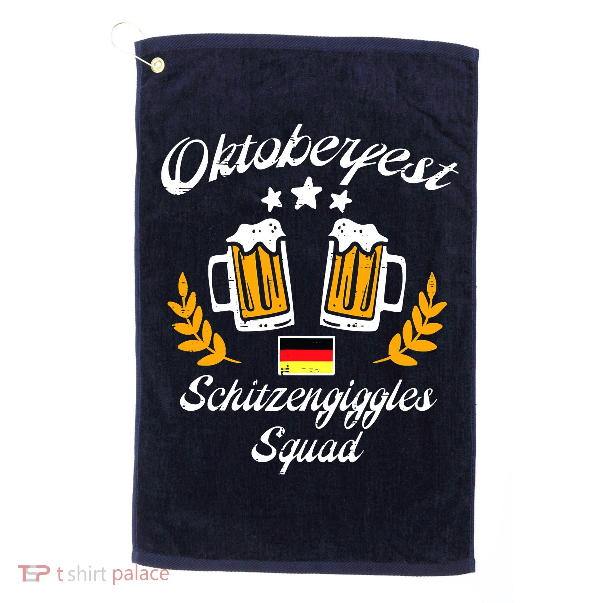 Oktoberfest Schitzengiggle Squad Bavarian Festival Golf Towel
